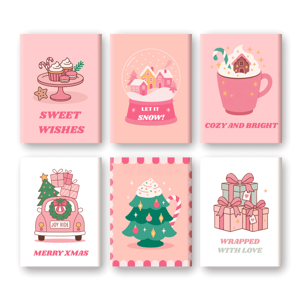 6 Mini Paintings   Sweet Christmas Set