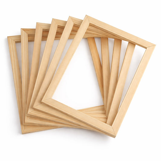 Set of 6 Wooden Frames for Mini Paintings | 15x20cm- Paint by Numbers