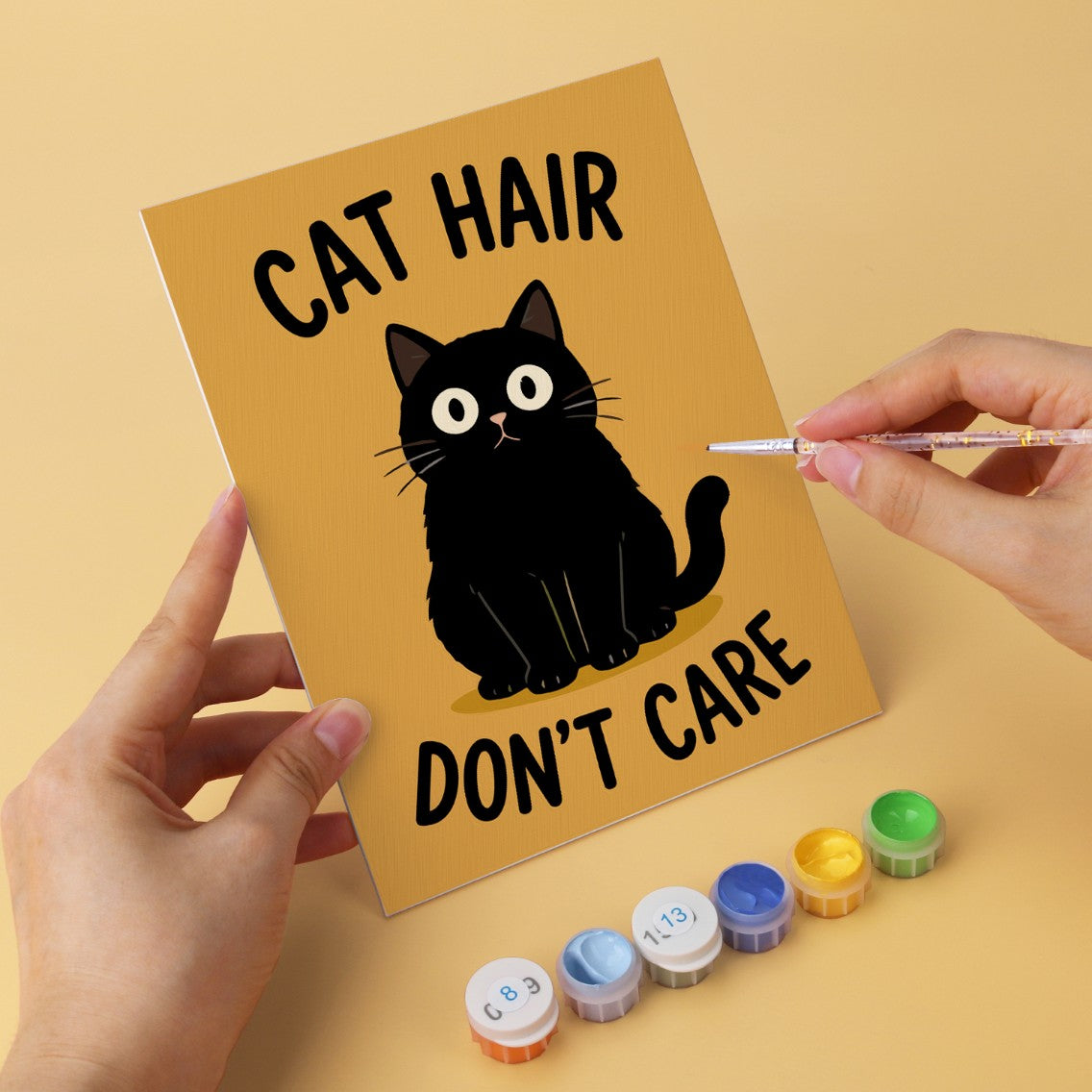 6 Wooden Board Mini Paintings – Cattitude Quotes