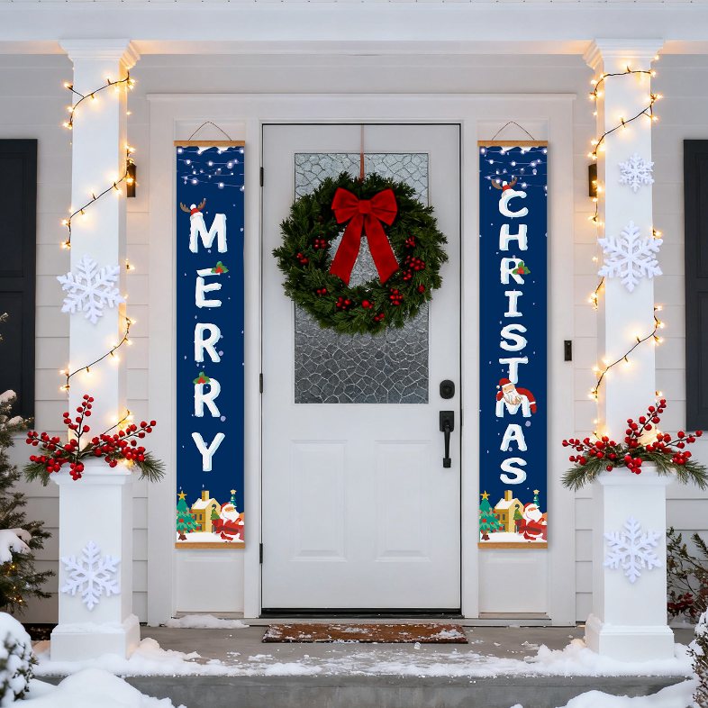 Paint-by-Number Door Panels – Merry Christmas Set