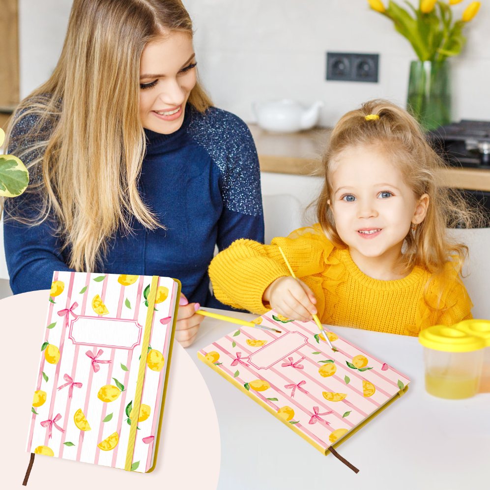 Paint by Number Notebook - Lemon Bows