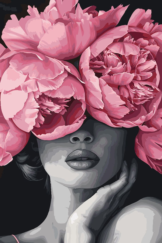 Noir Woman | Paint by Numbers-Paint by numbers