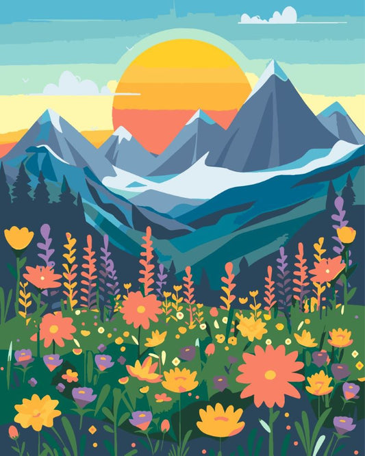 Colorful Landscape 4 | Paint by Numbers-Paint by numbers