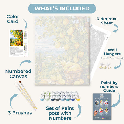 Lemon tree with stunning view | Paint by Numbers