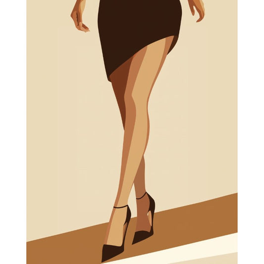 Elegant Dress | Paint by Numbers-Paint by numbers