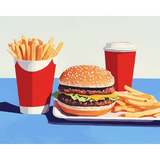Fast food | Paint by Numbers-Paint by numbers