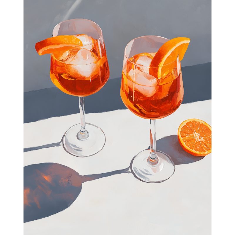 Summer Cocktails | Paint by Numbers-Paint by numbers