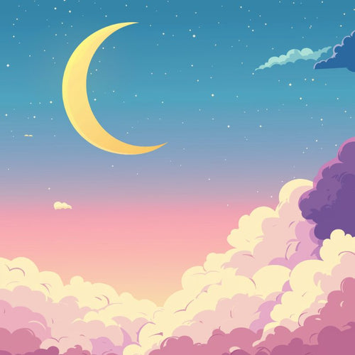 Paint by numbers - Mini Paint by Number with Frame - Pink Sky