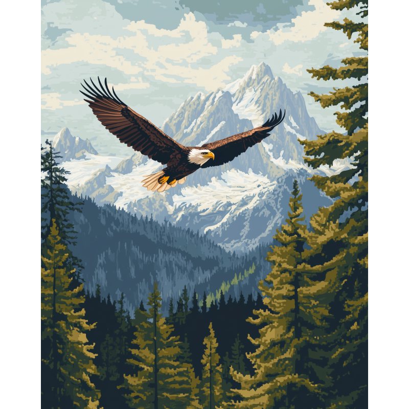 Majestic Eagle | Paint by Numbers-Paint by numbers