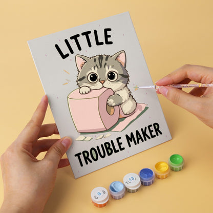 6 Wooden Board Mini Paintings – Cattitude Quotes