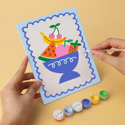 6 Wooden Board Mini Paintings – Bold Tropical Vacay