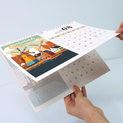 Paint by Numbers Calendar 2027 | Famous Landmarks Edition