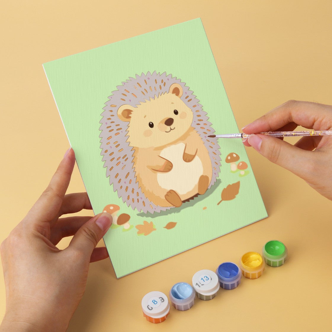 6 Wooden Board Mini Paintings – Baby Animal Friends