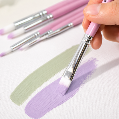 Premium Pink Brush Set | 6 Pieces