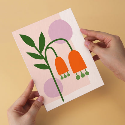 6 Wooden Board Mini Paintings – Vase Full of Blooms