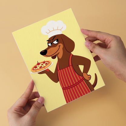 6 Wooden Board Mini Paintings – Dapper Dogs