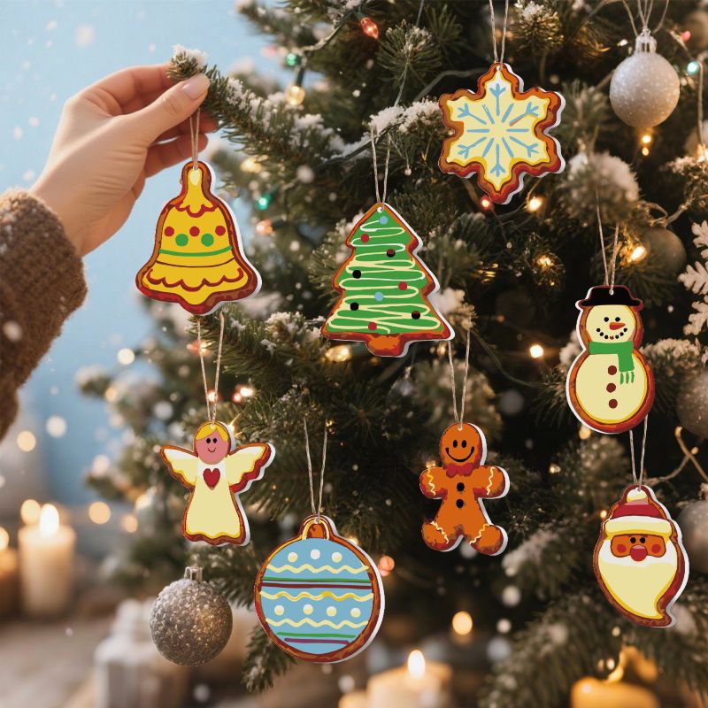 8 Christmas hangers - Christmas Eve set