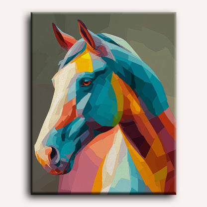 Abstract horse | Paint by Number