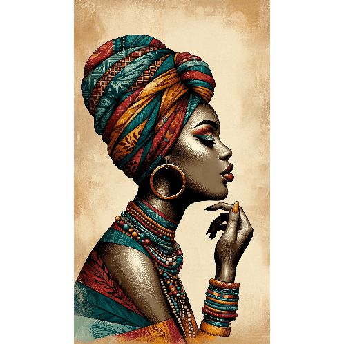 African Woman - Diamond Painting