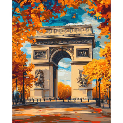 The Arc de Triomphe | Paint by Numbers-Paint by numbers
