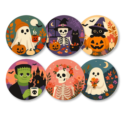 Paint by Number Placemats - Halloween Set - Paint by numbers