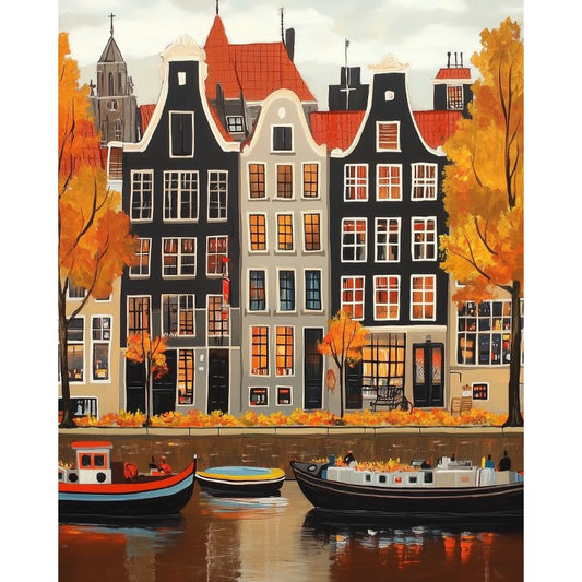 Gorgeous Amsterdam | Paint by Numbers-Paint by numbers