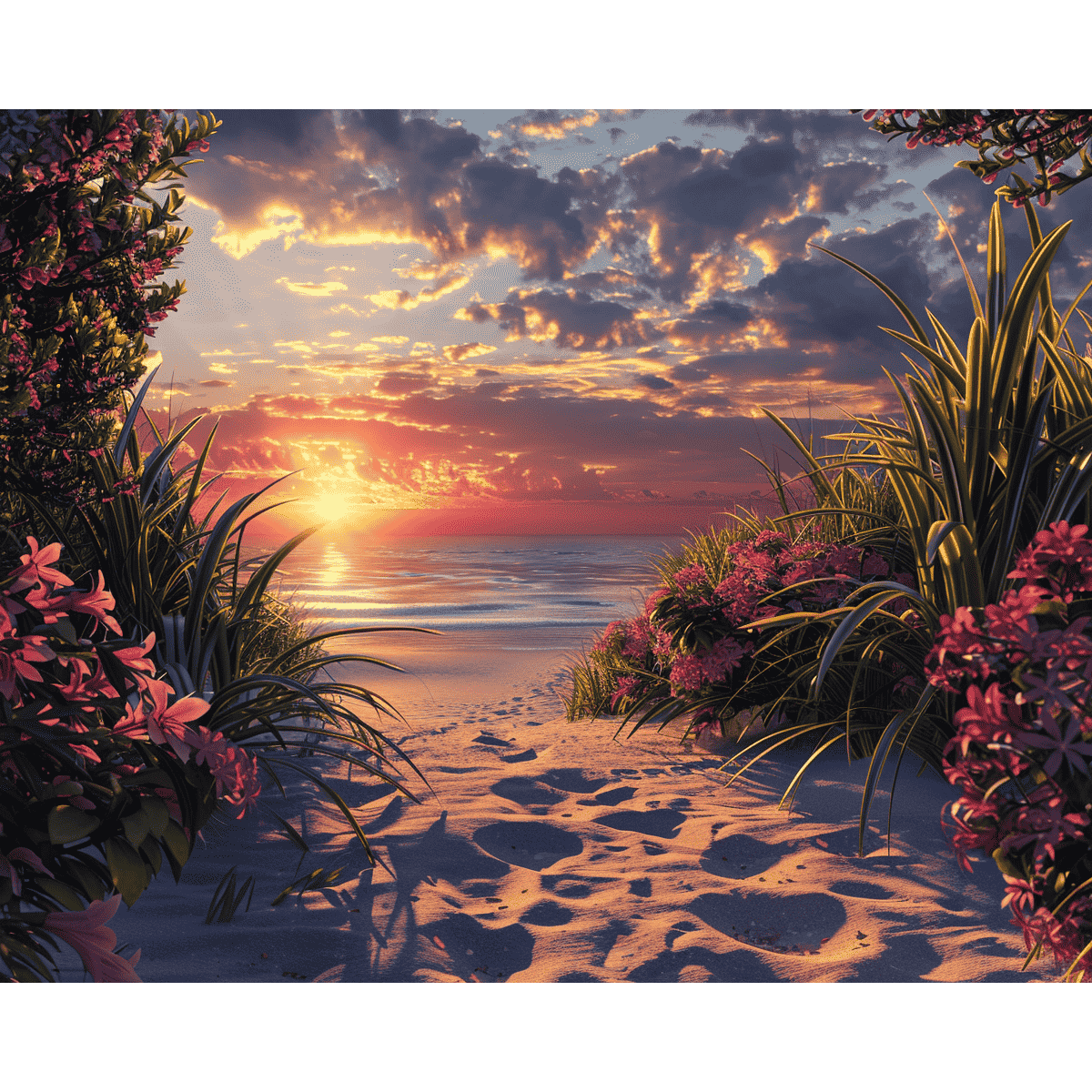 Beautiful Sunset - Diamond Painting