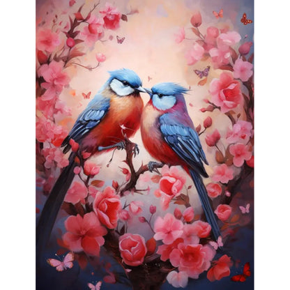 2 Lovebirds | Paint by Numbers-Paint by numbers
