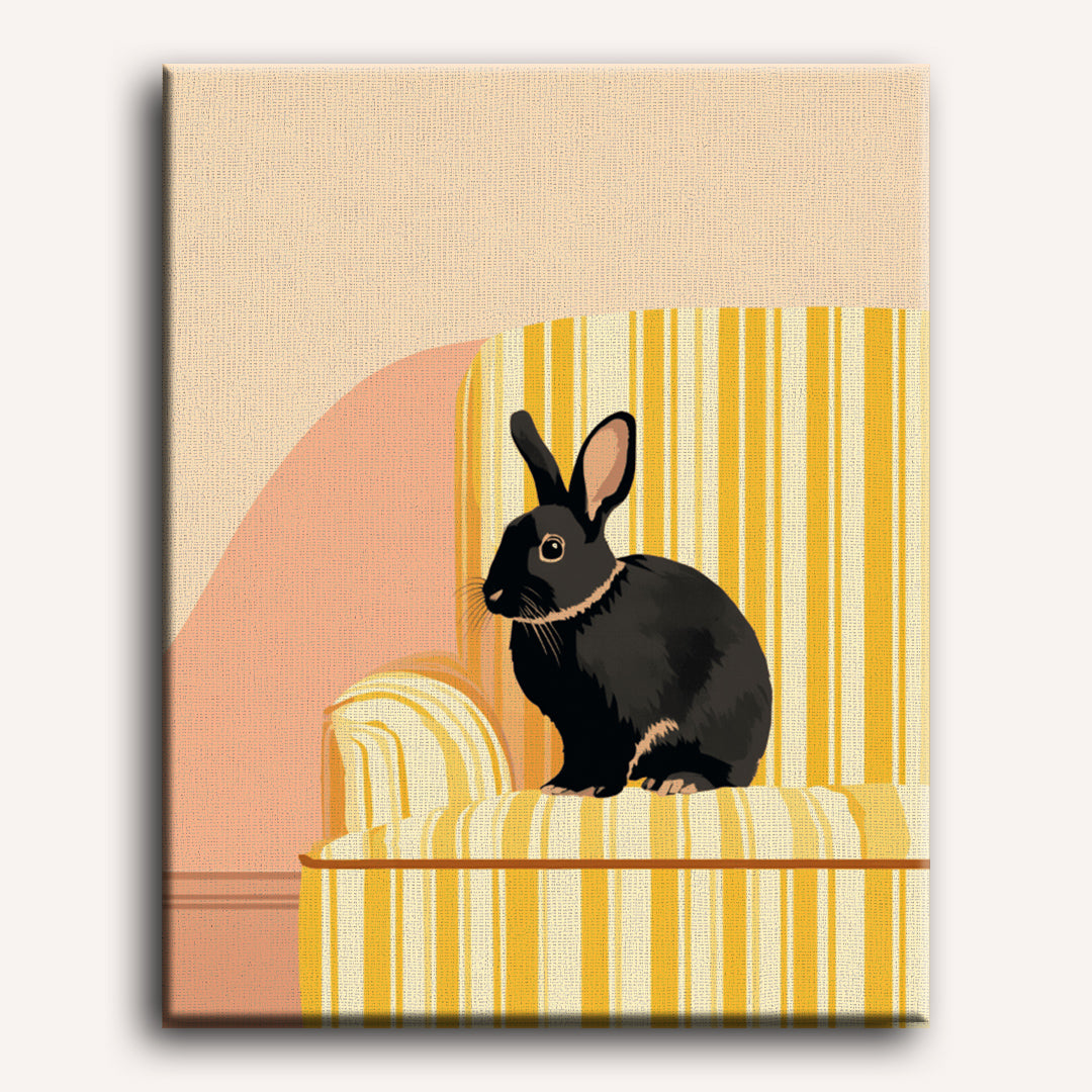 Black Rabbit | Paint by Number