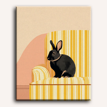 Black Rabbit | Paint by Number
