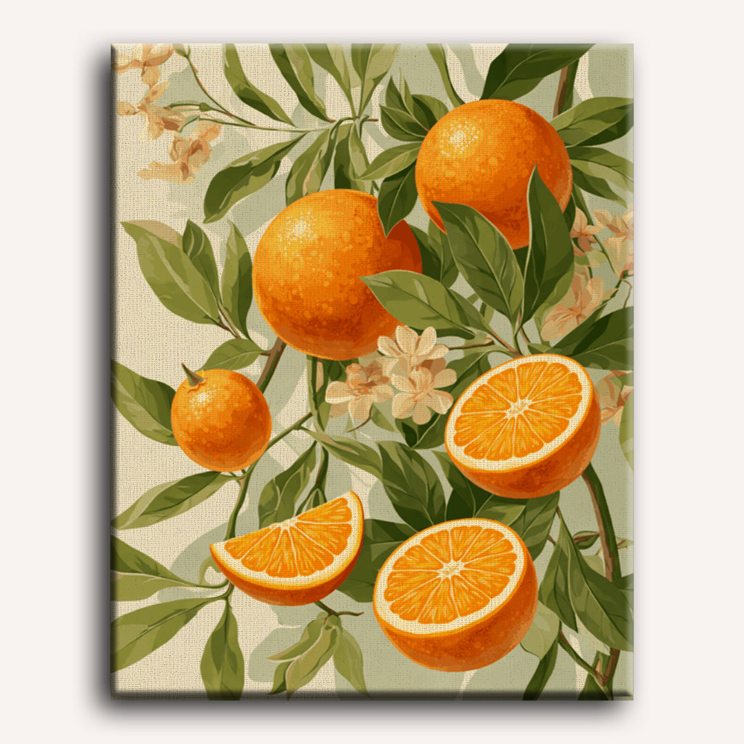 Blooming Oranges | Paint by Number