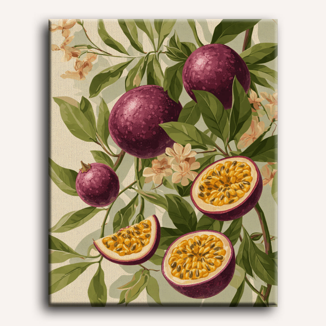 Blooming Passion fruit | Paint by Number
