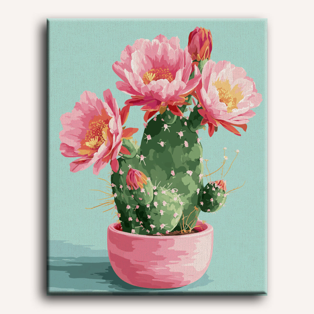 Blooming cactus | Paint by Number