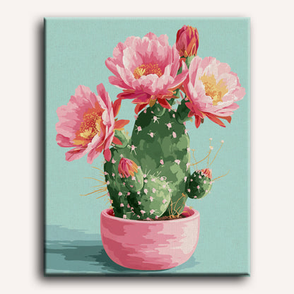 Blooming cactus | Paint by Number