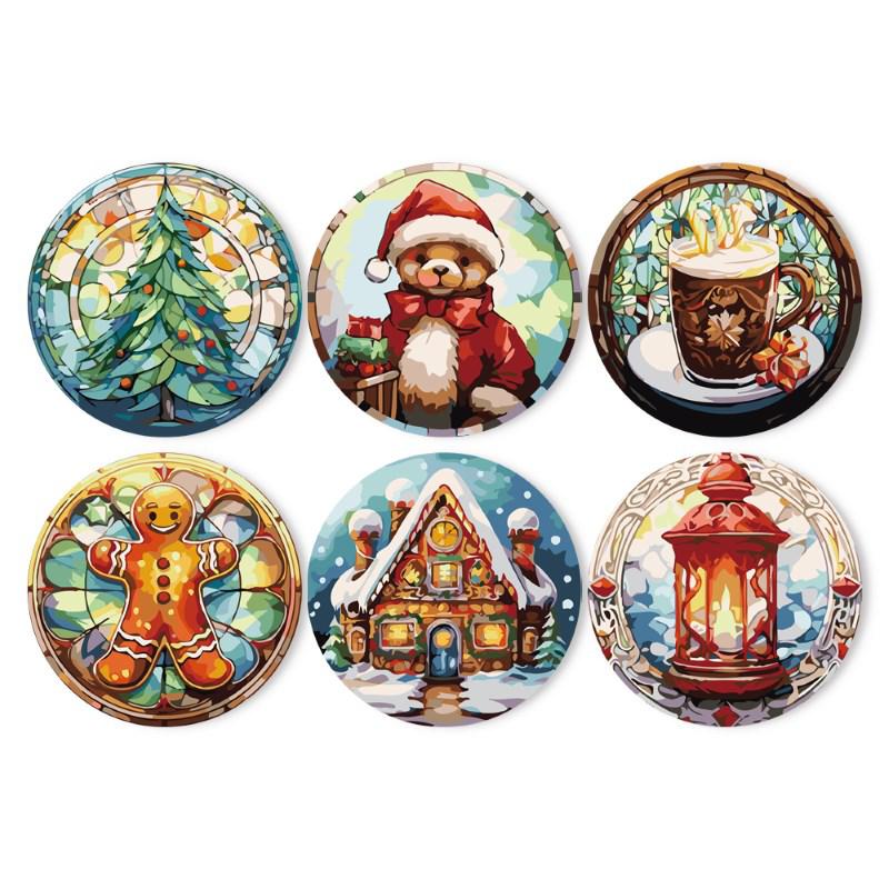 Paint by numbers - Paint by Numbers - Christmas Placemats 2 | 6 Pieces