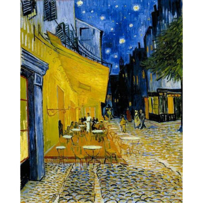 Café Terrace at Night by Vincent van Gogh - Diamond Painting