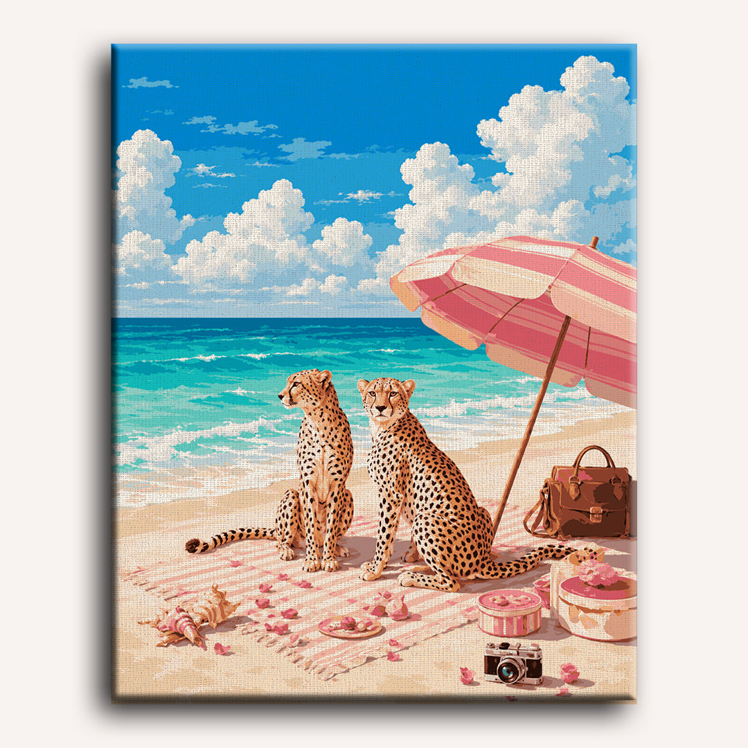 Cheetah Beach | Paint by Number
