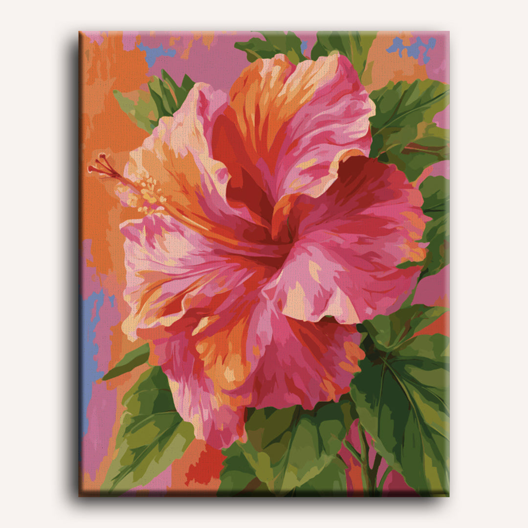 Colorful Hibiscus | Paint by Number
