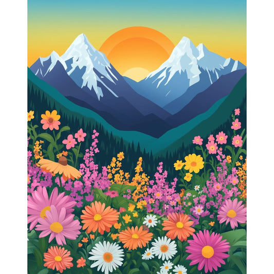 Colorful Landscape 2 | Paint by Numbers-Paint by numbers