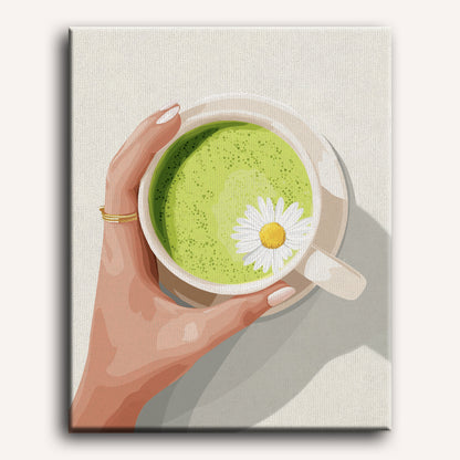 Matcha Latte | Paint by Number
