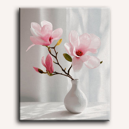 Pink Magnolias | Paint by Number