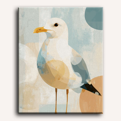 Curious Seagull | Paint by Number