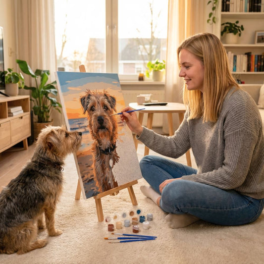 Turn Your Pet Into a Painting – Custom Paint by Numbers Kit