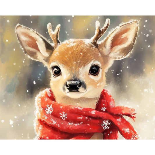 Cute Baby Deer | Paint by Numbers-Paint by numbers