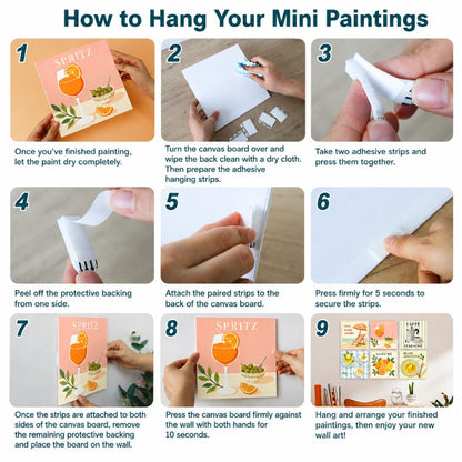 6 Wooden Board Mini Paintings – Nutcracker Parade Set