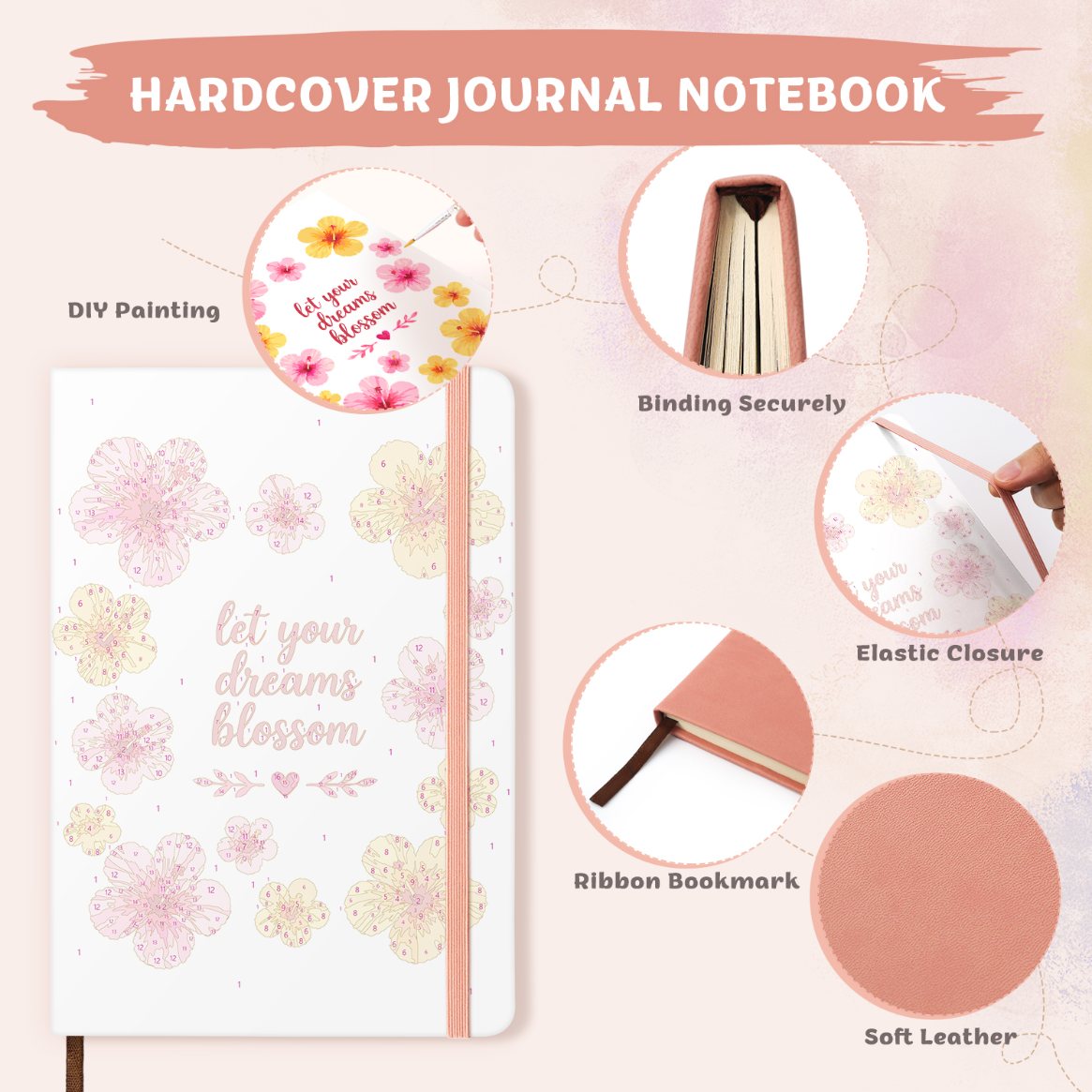 Paint by Number Notebook - Lemon Bows