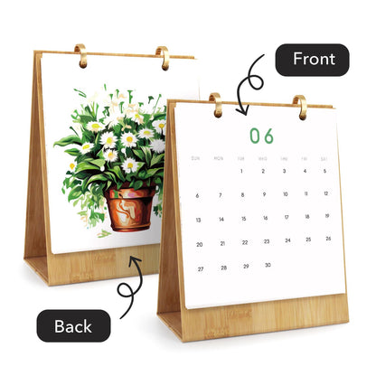 2027 Paint by Numbers Desk Calendar | Plants Edition