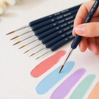 Premium Quality Paint Brush Set 10 Pieces | Paint by Numbers