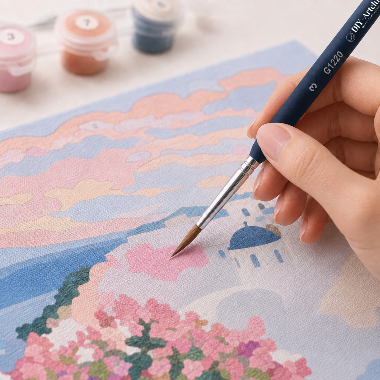 Premium Quality Paint Brush Set 10 Pieces | Paint by Numbers