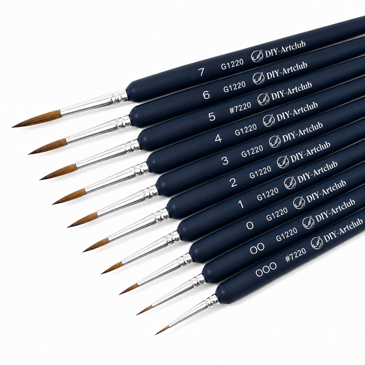 Premium Quality Paint Brush Set 10 Pieces | Paint by Numbers
